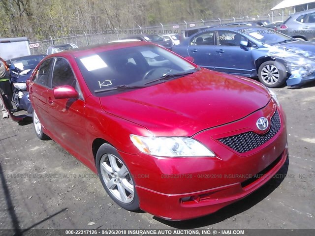 4T1BE46K57U059621 - 2007 TOYOTA CAMRY NEW GENERAT CE/LE/XLE/SE RED photo 1