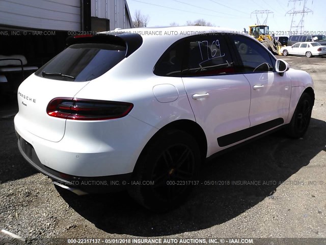 WP1AA2A53HLB05065 - 2017 PORSCHE MACAN WHITE photo 4