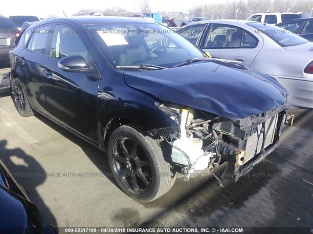 JM1BL1H55A1169836 - 2010 MAZDA 3 S BLACK photo 1