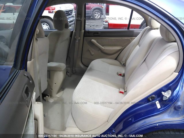 2HGES16375H578723 - 2005 HONDA CIVIC DX VP BLUE photo 8