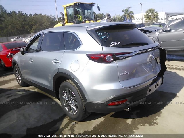 JM3TCACY0J0220548 - 2018 MAZDA CX-9 TOURING SILVER photo 3