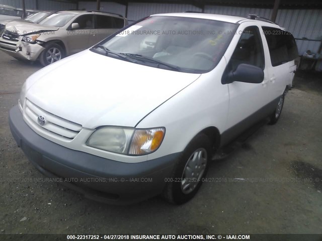 4T3ZF13CX3U513287 - 2003 TOYOTA SIENNA LE/XLE WHITE photo 2