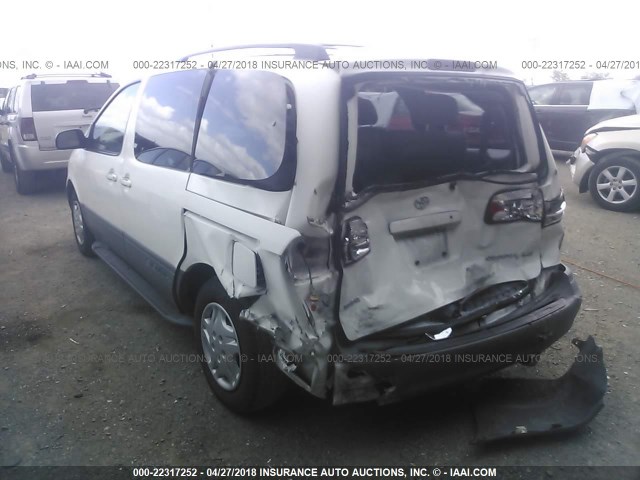 4T3ZF13CX3U513287 - 2003 TOYOTA SIENNA LE/XLE WHITE photo 3