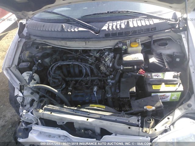 4N2XN11T6YD812211 - 2000 NISSAN QUEST SE/GLE/GXE SILVER photo 10