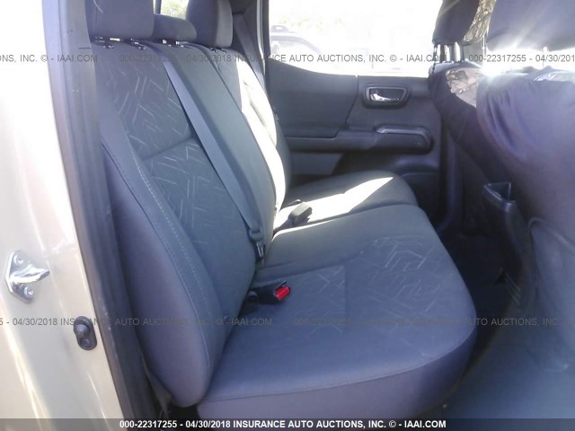 3TMCZ5AN5HM091835 - 2017 TOYOTA TACOMA DBL CAB/SR/TRDSPT/OR/PRO თაფლისფერი ფოტო 8
