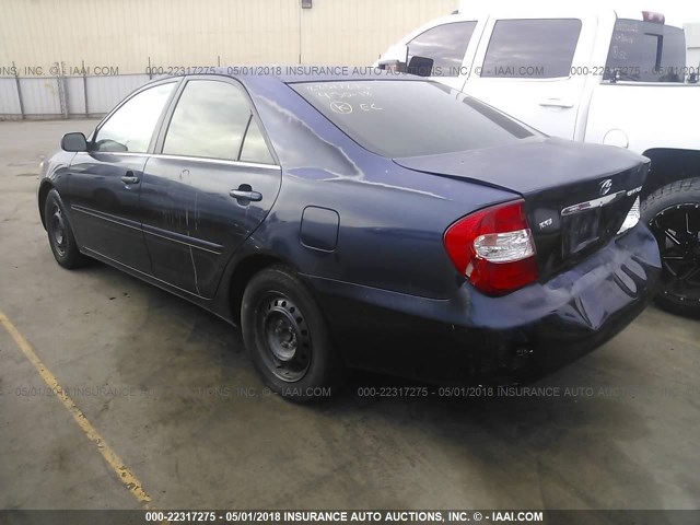 4T1BE32K03U251314 - 2003 TOYOTA CAMRY LE/XLE/SE Mavi foto 3