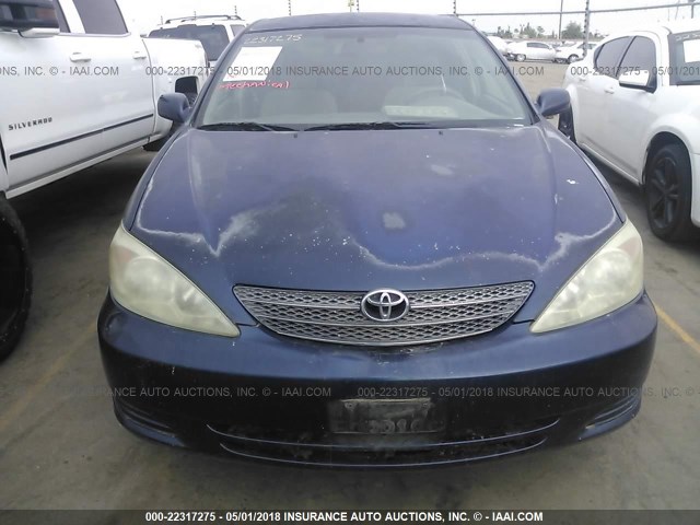 4T1BE32K03U251314 - 2003 TOYOTA CAMRY LE/XLE/SE Mavi foto 6
