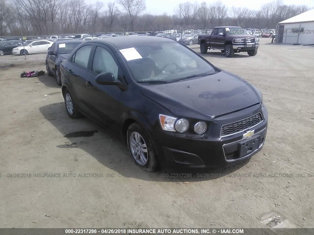 1G1JA5SH5C4165615 - 2012 CHEVROLET SONIC LS 黑色 照片 1
