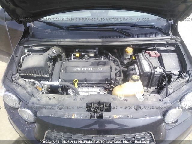 1G1JA5SH5C4165615 - 2012 CHEVROLET SONIC LS 黑色 照片 10