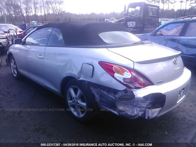 4T1FA38P16U077743 - 2006 TOYOTA CAMRY SOLARA SE/SLE SILVER photo 3