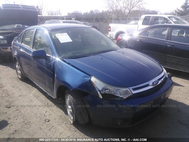 1FAHP35N38W272352 - 2008 FORD FOCUS SE/SEL/SES BLUE photo 1