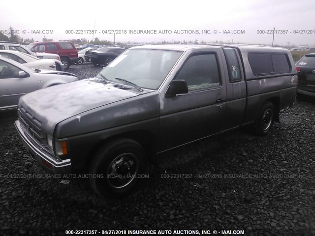1N6SD16S4LC405550 - 1990 NISSAN D21 KING CAB GRAY photo 2