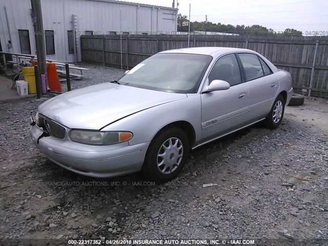 2G4WS52J021202220 - 2002 BUICK CENTURY CUSTOM SILVER photo 2