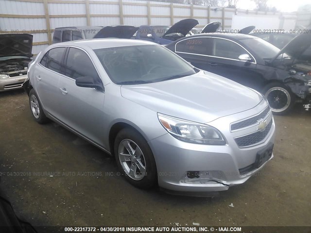 1G11B5SA3DF155185 - 2013 CHEVROLET MALIBU LS SILVER photo 1