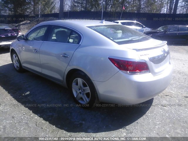 1G4GA5EC1BF372633 - 2011 BUICK LACROSSE CX SILVER photo 3