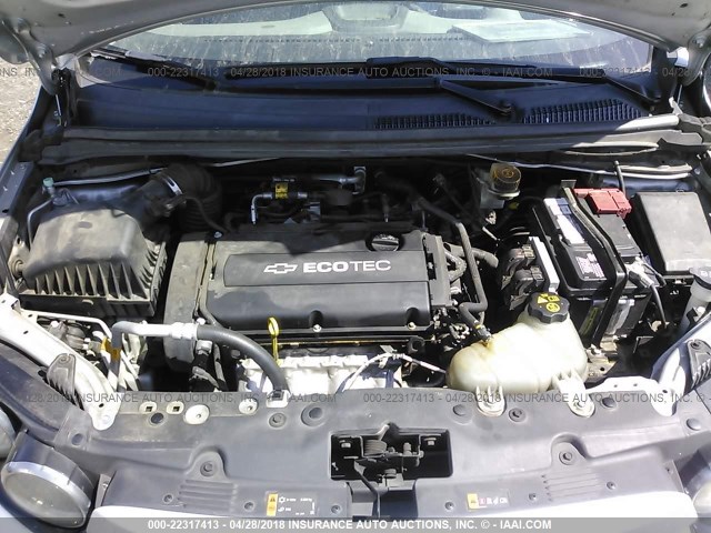 1G1JA6SH9C4130789 - 2012 CHEVROLET SONIC LS 银色 照片 10