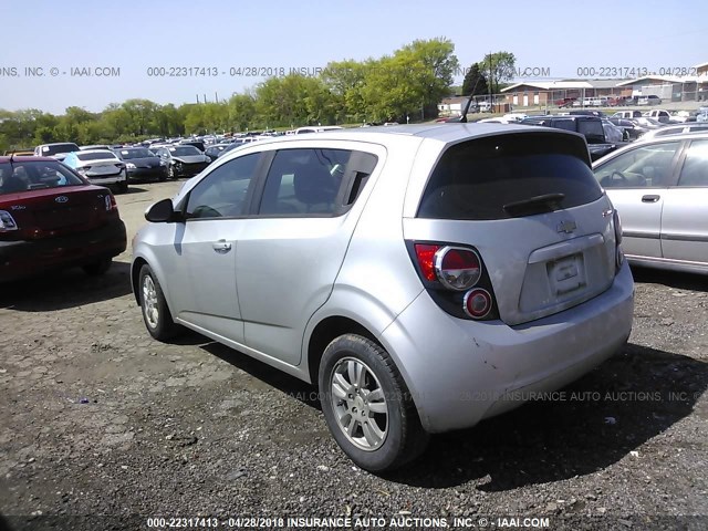 1G1JA6SH9C4130789 - 2012 CHEVROLET SONIC LS 银色 照片 3