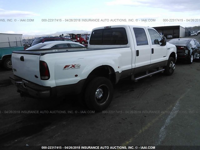 1FTWW33P06ED22006 - 2006 FORD F350 SUPER DUTY WHITE photo 4