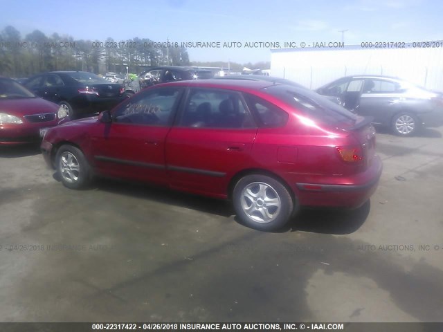 KMHDN55D03U101270 - 2003 HYUNDAI ELANTRA GLS/GT BURGUNDY photo 3