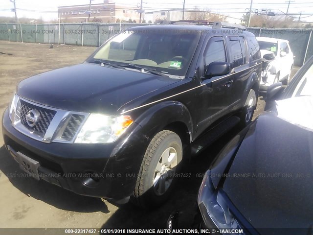 5N1AR18B88C603418 - 2008 NISSAN PATHFINDER S/LE/SE BLACK photo 2