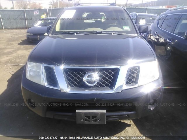 5N1AR18B88C603418 - 2008 NISSAN PATHFINDER S/LE/SE BLACK photo 6