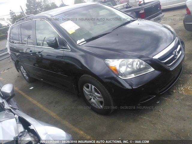 5FNRL38657B137326 - 2007 HONDA ODYSSEY EXL შავი ფოტო 1