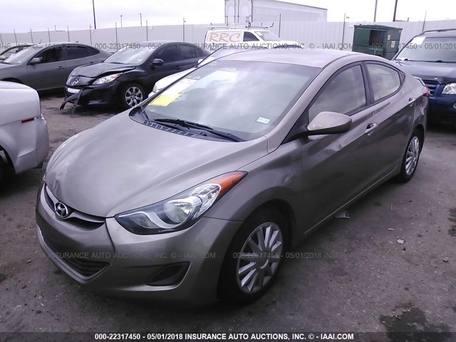 5NPDH4AEXCH131262 - 2012 HYUNDAI ELANTRA GLS/LIMITED Pewter photo 2