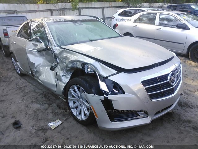 1G6AR5S39E0130416 - 2014 CADILLAC CTS LUXURY COLLECTION TAN photo 1