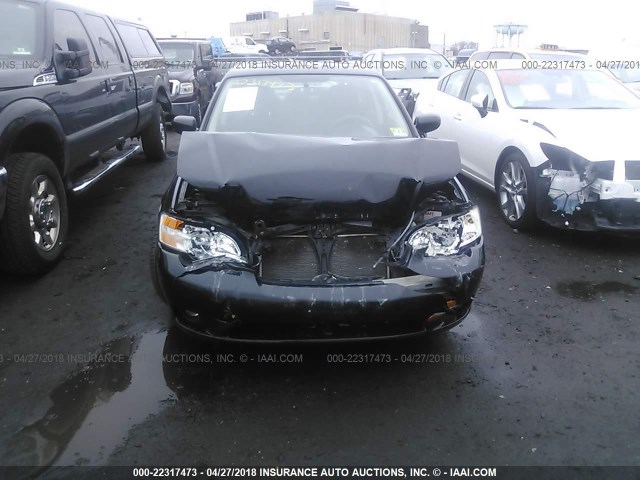 4S3BL616577210150 - 2007 SUBARU LEGACY 2.5I BLACK photo 6