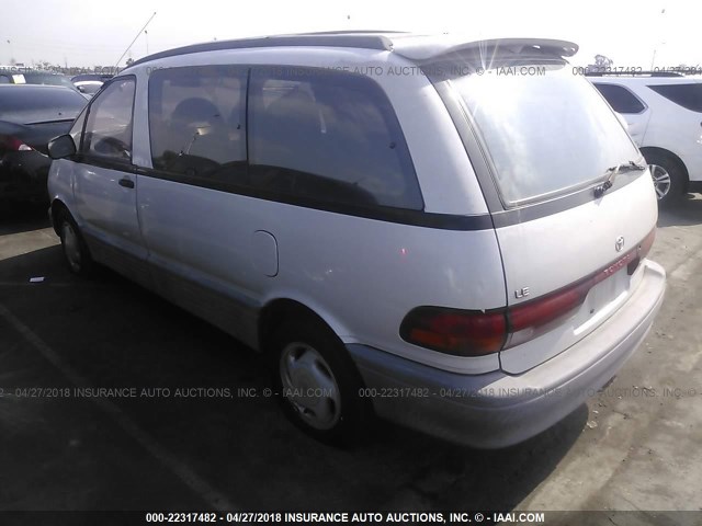 JT3AC12R1M0047397 - 1991 TOYOTA PREVIA LE WHITE photo 3