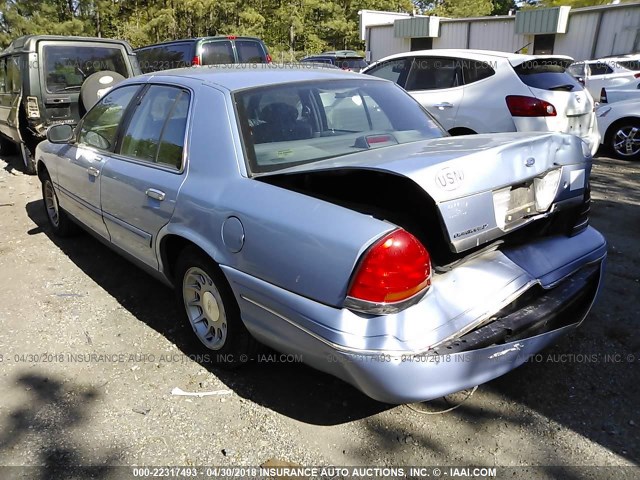 2FAFP74W2WX176951 - 1998 FORD CROWN VICTORIA LX Light Blue photo 3