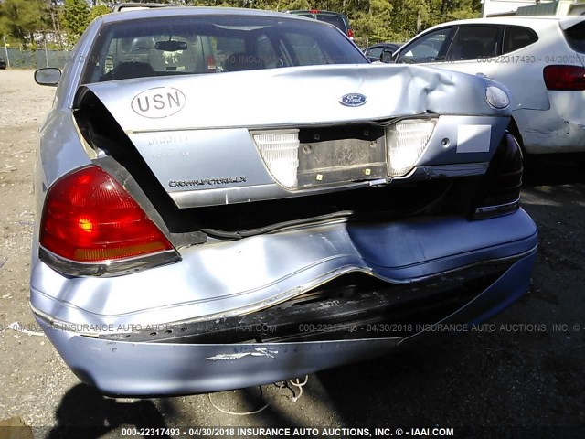 2FAFP74W2WX176951 - 1998 FORD CROWN VICTORIA LX Light Blue photo 6