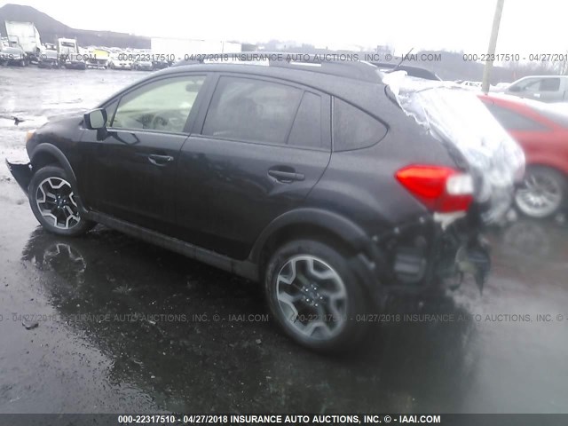 JF2GPABCXG9202665 - 2016 SUBARU CROSSTREK PREMIUM შავი ფოტო 3