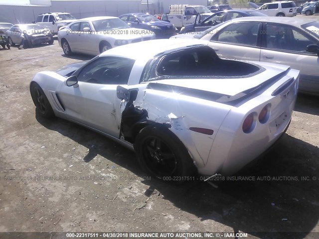 1G1YV2DW8C5104363 - 2012 CHEVROLET CORVETTE GRAND SPORT SILVER photo 3