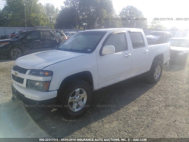 1GCDSCD93A8109853 - 2010 CHEVROLET COLORADO LT WHITE photo 2