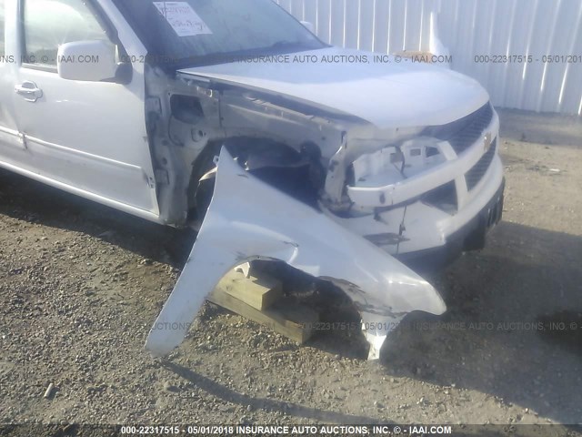 1GCDSCD93A8109853 - 2010 CHEVROLET COLORADO LT WHITE photo 6