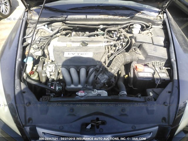 1HGCM56425A162711 - 2005 HONDA ACCORD LX BLACK photo 10