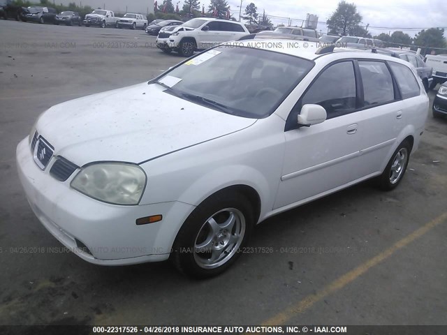 KL5JD86Z15K095389 - 2005 SUZUKI FORENZA S WHITE photo 2