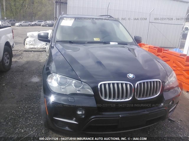 5UXZV4C5XD0E03742 - 2013 BMW X5 XDRIVE35I BLACK photo 6