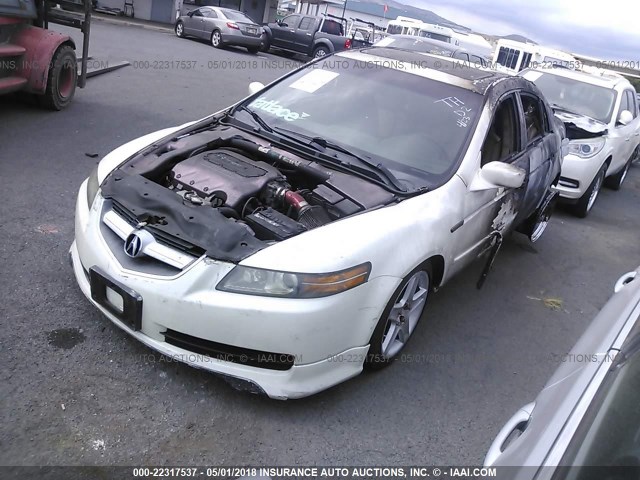 19UUA66235A053725 - 2005 ACURA TL WHITE photo 2