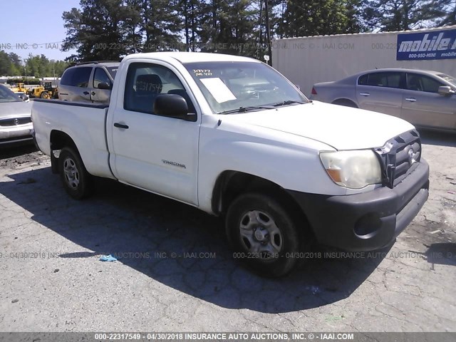 5TENX22N16Z313377 - 2006 TOYOTA TACOMA WHITE photo 1