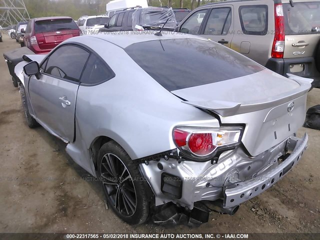 JF1ZNAA16D1707969 - 2013 TOYOTA SCION FR-S SILVER photo 3