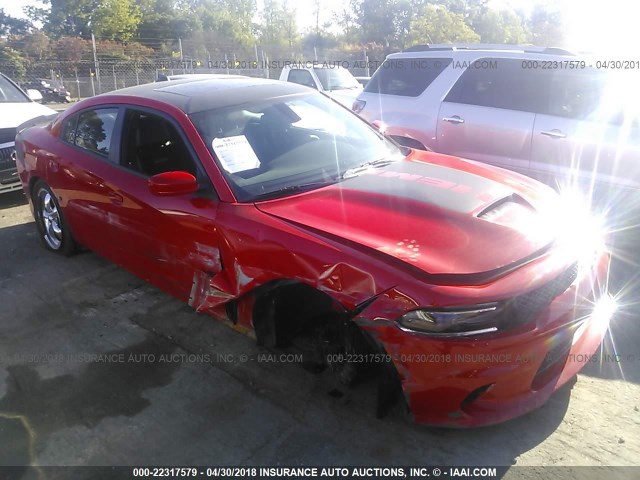 2C3CDXCT9JH230234 - 2018 DODGE CHARGER R/T RED photo 1