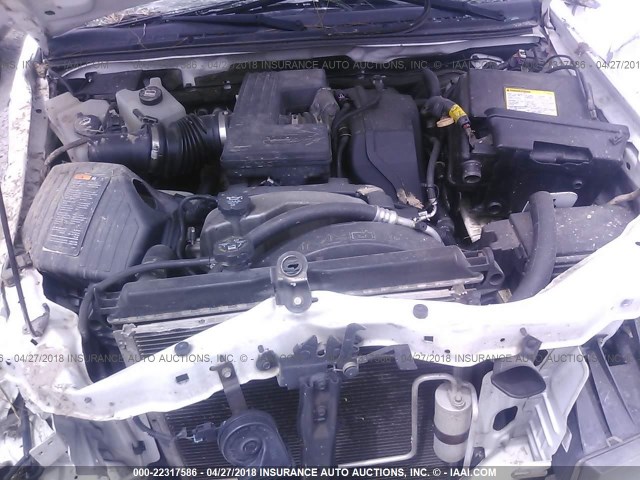 1GCESCDE8A8141893 - 2010 CHEVROLET COLORADO LT WHITE photo 10