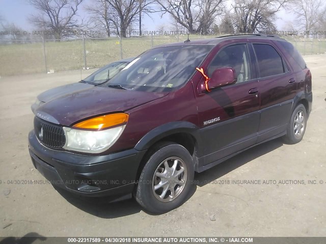 3G5DB03E73S554871 - 2003 BUICK RENDEZVOUS CX/CXL MAROON photo 2