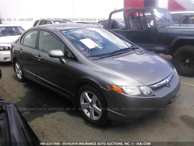 2HGFA15868H507005 - 2008 HONDA CIVIC EX GRAY photo 1