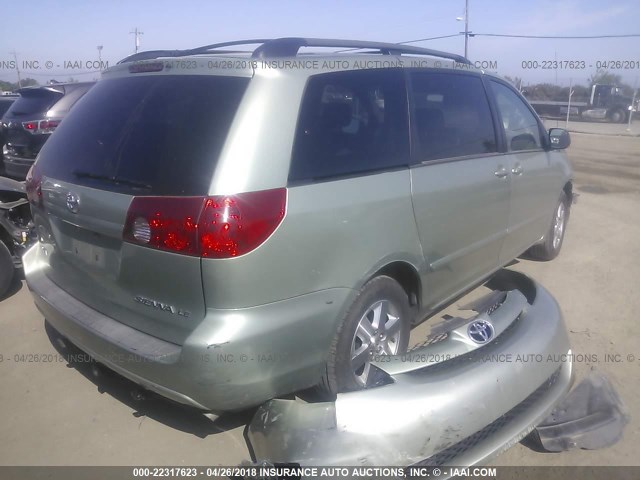 5TDZA23C56S486221 - 2006 TOYOTA SIENNA CE/LE GREEN photo 4