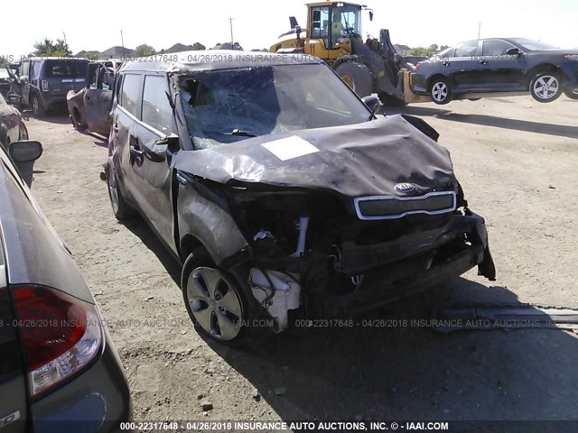 KNDJN2A23F7171715 - 2015 KIA SOUL BLACK photo 1