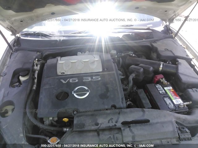 1N4BA41E35C838932 - 2005 NISSAN MAXIMA SE/SL SILVER photo 10