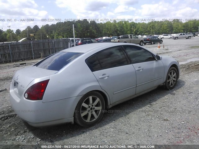 1N4BA41E35C838932 - 2005 NISSAN MAXIMA SE/SL SILVER photo 4